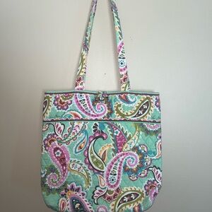 Vera Bradley Tutti Frutti Tote Bag Quilted Purse Shoulder Bag